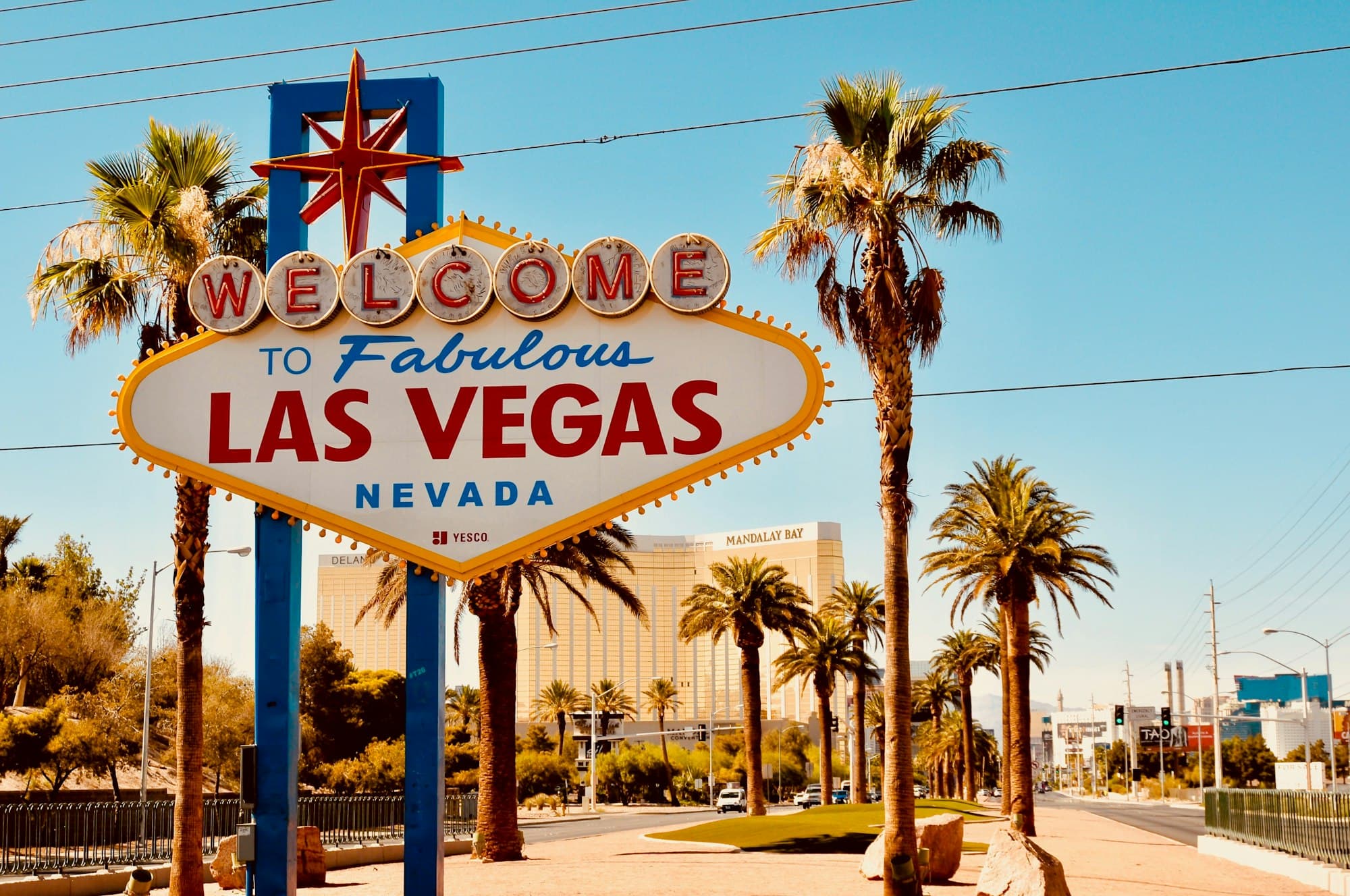 The Las Vegas Strip lit up at night